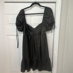 Amanda Uprichard leather mini dress